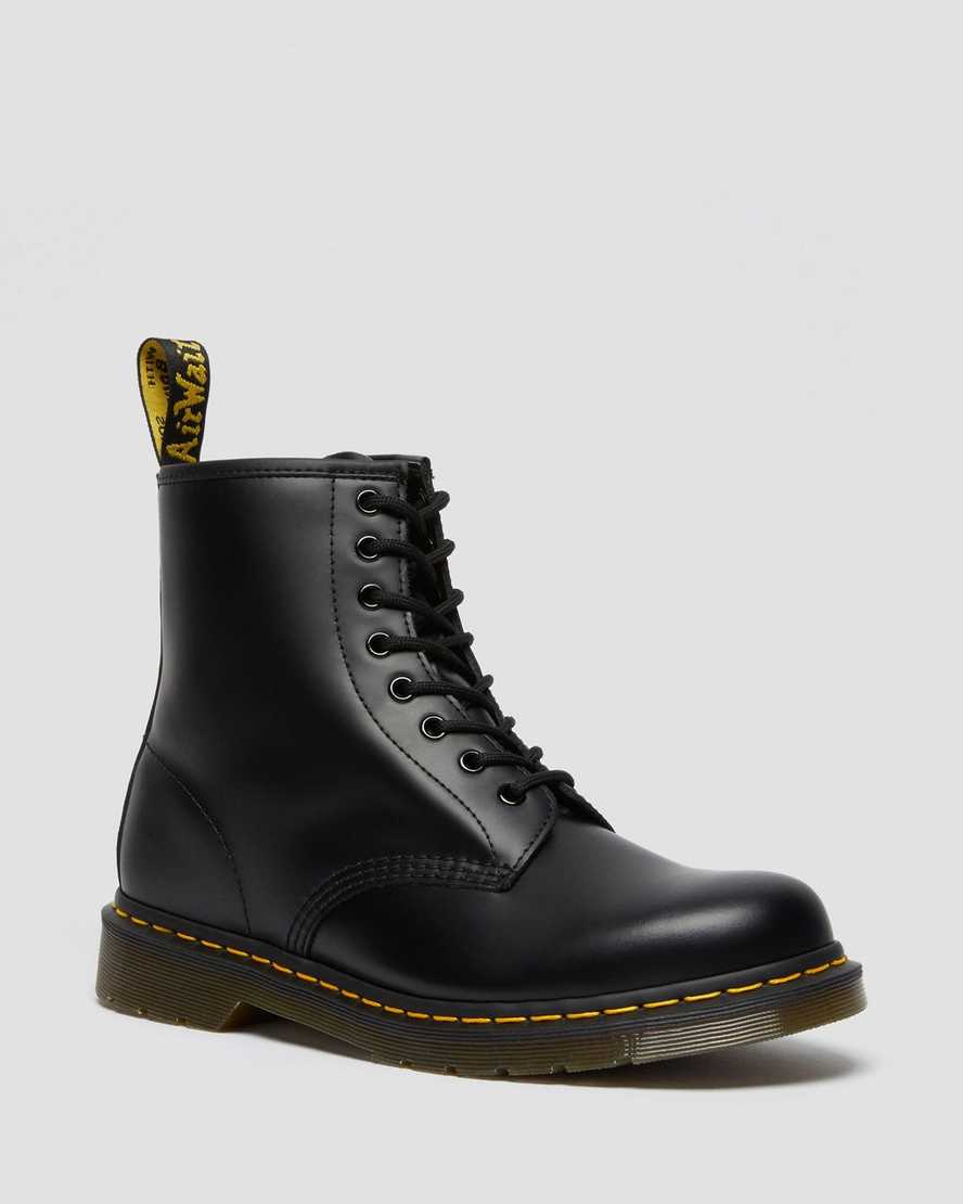 Dr. Martens 1460 Smooth Lær Snørestøvler Dame Svart [1640RNDBL]